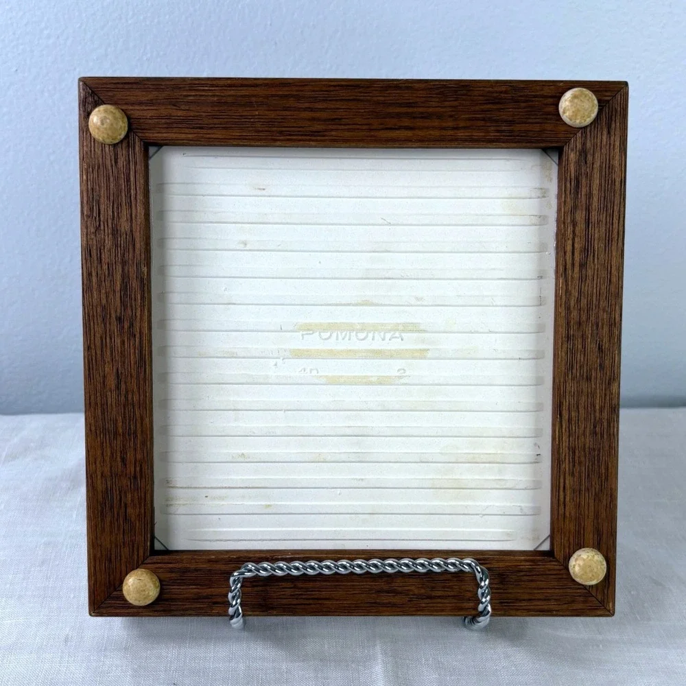 Vintage Pomona Framed Ceramic Art Still Life Trivet